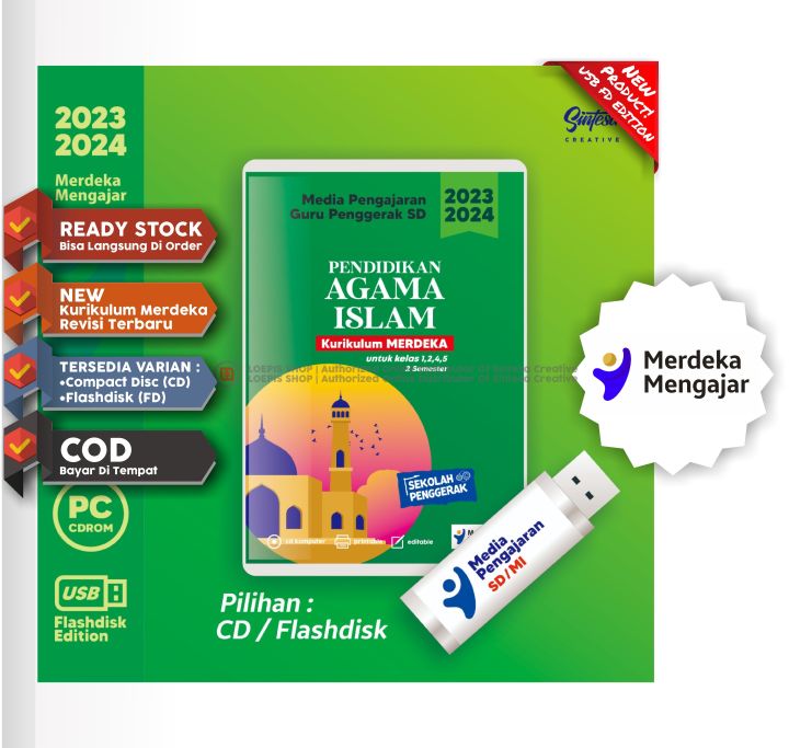 CD FLASHDISK RPP MODUL AJAR KURIKULUM MERDEKA PAI SD KELAS 1245 REVISI