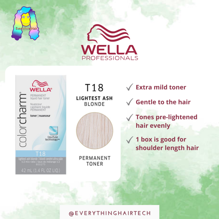 Wella Color Charm Toner T Lightest Ash Blonde Lazada Ph