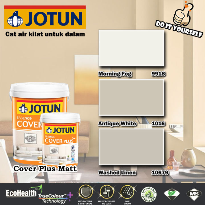 JOTUN ESSENCE COVER PLUS 1 5 Liter Morning Fog 9918 Antique White