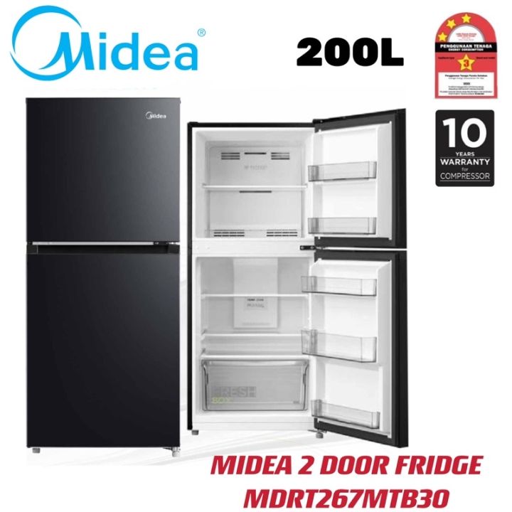 MIDEA 2 DOOR Inverter FRIDGE 200L 240L 280L REFRIGERATOR MDRT307MTB28