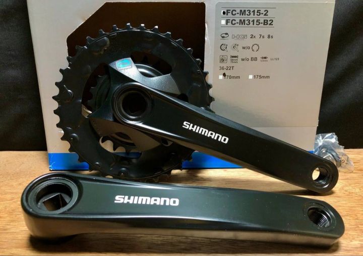 Shimano Altus Fc M X X Mm Spd Square Tapered Crankset