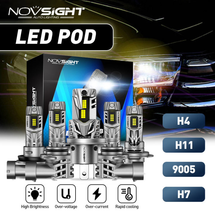 Novsight N63 Headlight Bulbs Lampu Utama Kendaraan Tipe Led H11 H7 H4