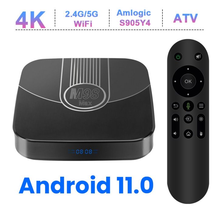 Transpeed ATV Android 11 TV Box Amlogic S905Y4 With Voice Assistant TV