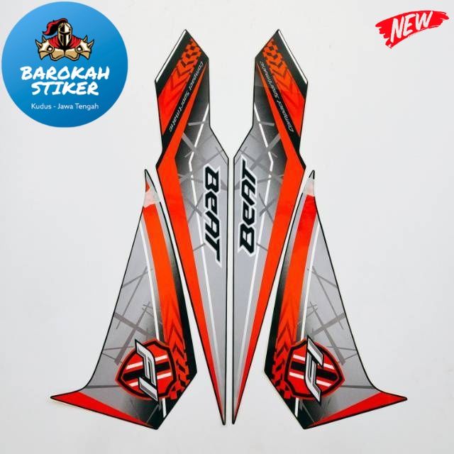 Striping Sticker Decal Polet Lis Motor Honda Beat Fi Esp 2016 2017