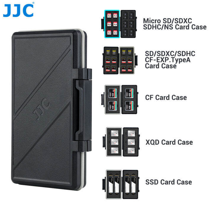 JJC Ultra Thin Memory Card Case Large Capacity Flash Card Storage Box