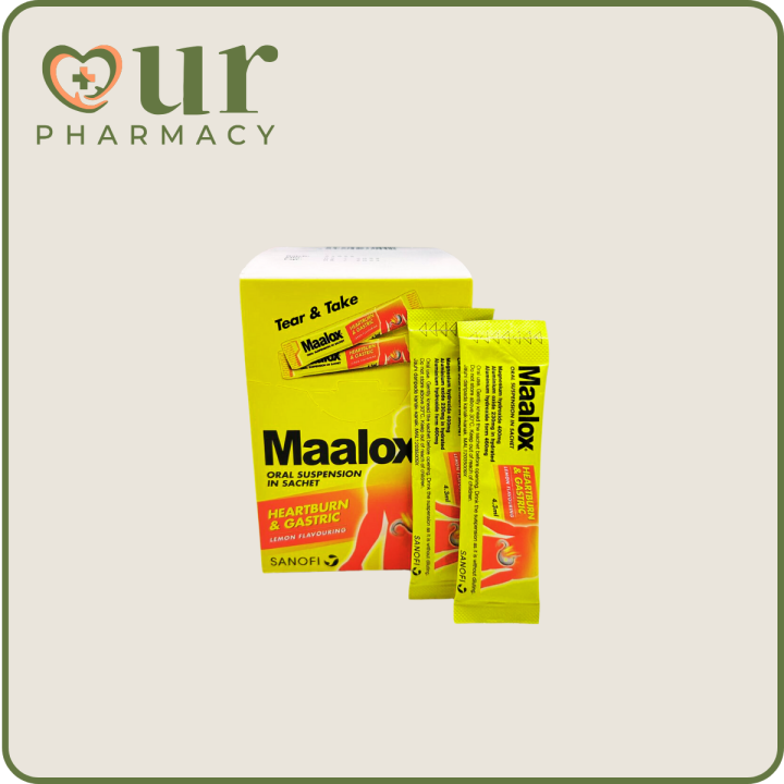 MAALOX ORAL SUSPENSION SACHET 4 3ML X 20 S Lazada