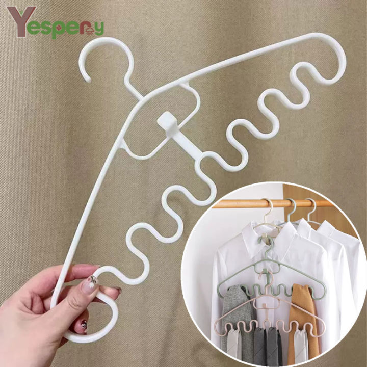 YESPERY Wave Hanger Multi Functional Non Slip Sling Hangers Underwear