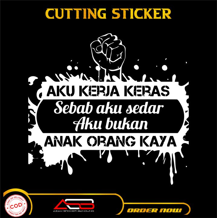 TERBARU Cutting Stiker Stiker Kata Kata Stiker Kaca Stiker Keren