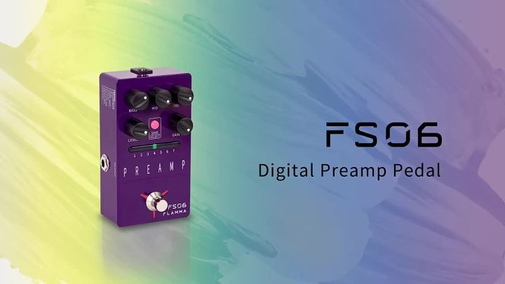 Flamma Fs Digital Guitar Effects Pedal Preamp Pedal With Preamp