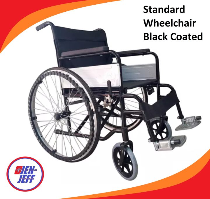 Standard Wheelchair Black Series Foldable Lightweight For Adult Lazada PH