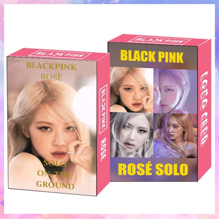 30pcs set KPOP BLACKPINK ROSÉ Lomo Card ROSE 2021 Solo ON THE GROUND