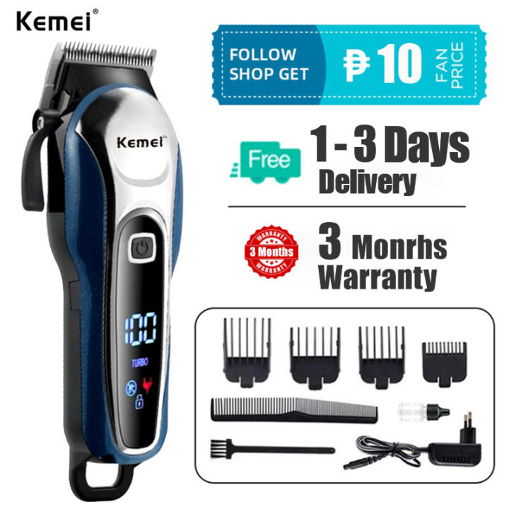 Kemei Hair Clipper Original KM 1995 Razor Hair Cut Rechargeable