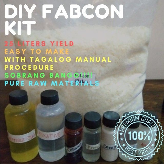 PREMIUM DIY FABRIC CONDITIONER KIT With FIXATIVE And ENCAP 12 25 Liters