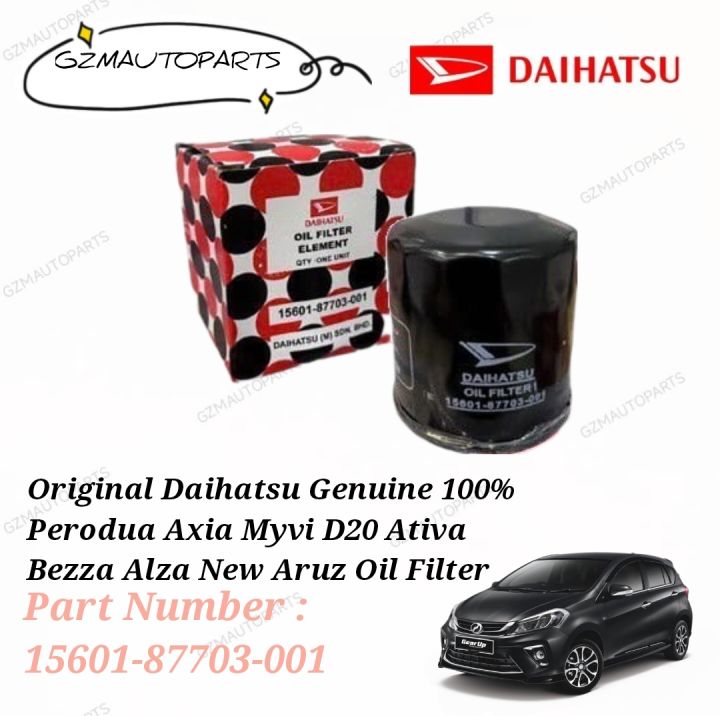 Original Daihatsu Genuine Perodua Axia Myvi D Ativa Bezza Alza