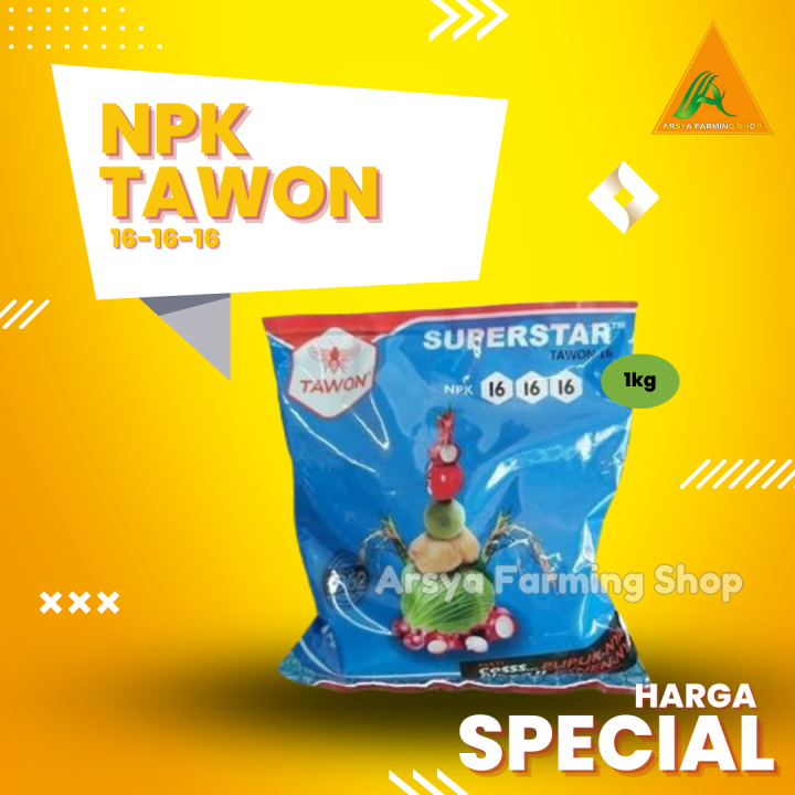 Pupuk NPK 16 16 16 Super Star Cap Tawon Kemasan 1 Kg Lazada Indonesia