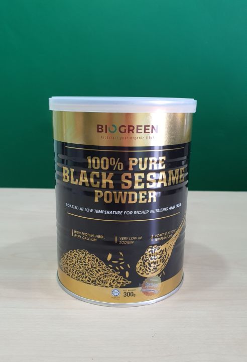 Biogreen Pure Black Sesame Powder Halal G Lazada