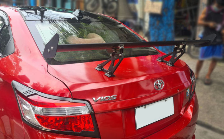 Toyota Vios 2014 To 2018 Single Blade Aluminum Spoiler Drill Type