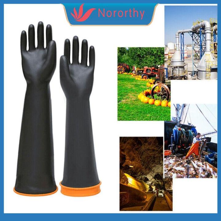 NORORTHY Resist Strong Acid And Alkali Chemical Resistant Gloves