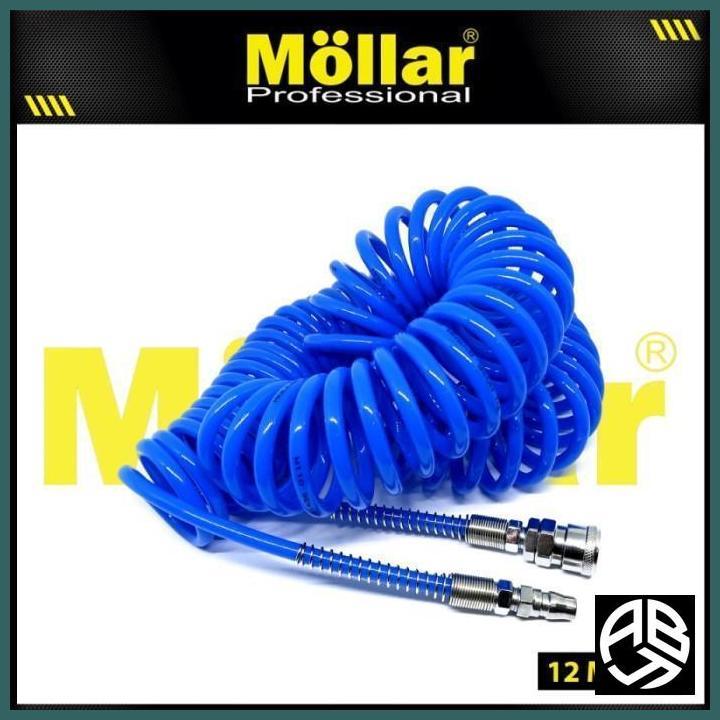 Mollar Selang Spiral Meter Mesin Kompresor Angin Air Recoil Hose