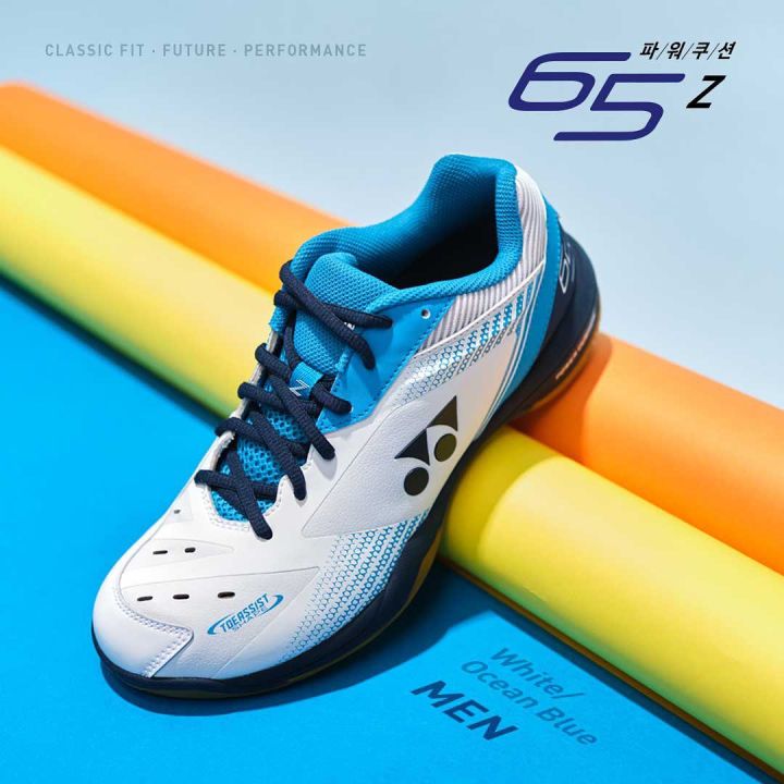 Yonex Power Cushion Shb Z White Ocean Blue Badminton Shoes Court