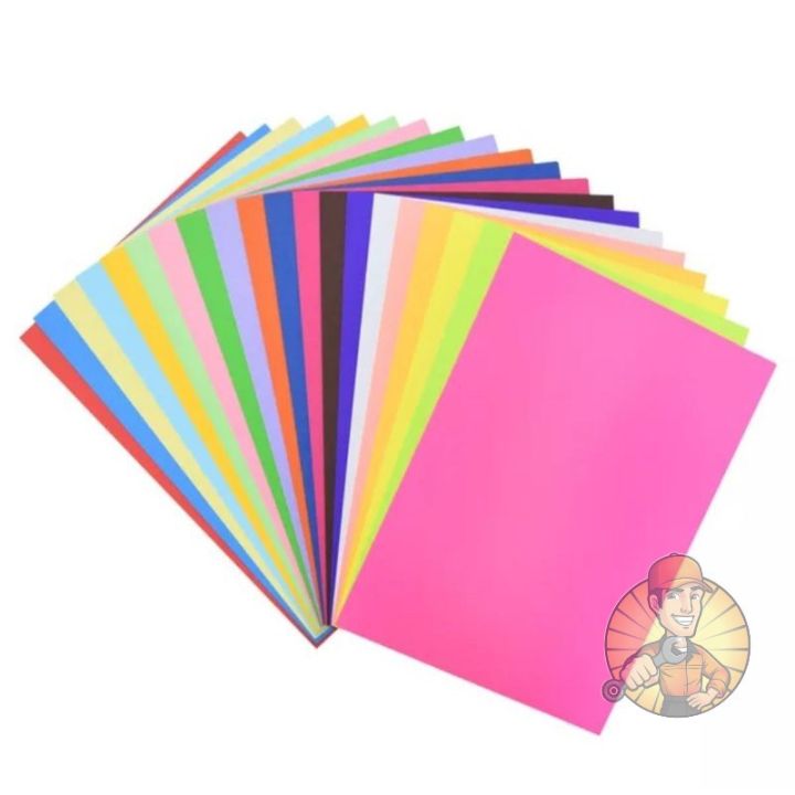 A Colour Paper Gsm Sheets Kertas Warna Lazada