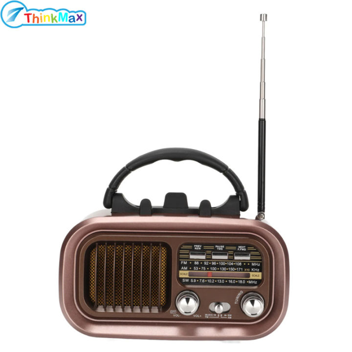 Bt Am Fm Sw Radio Easy Adjustment Portable Radio With Telescopic