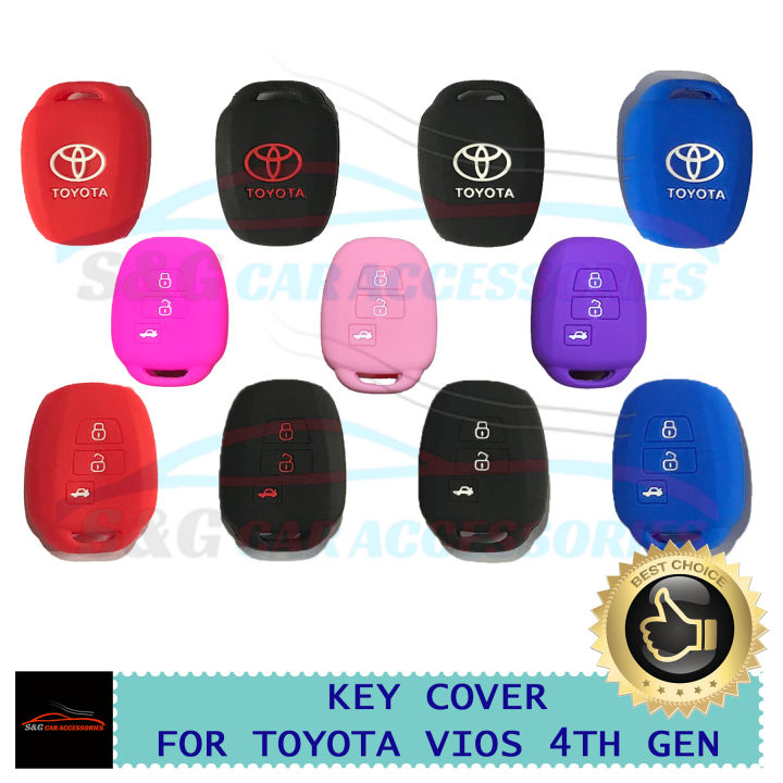 Silicone Silicon Car Key Remote Cover For Toyota Vios 2019 2020 2021