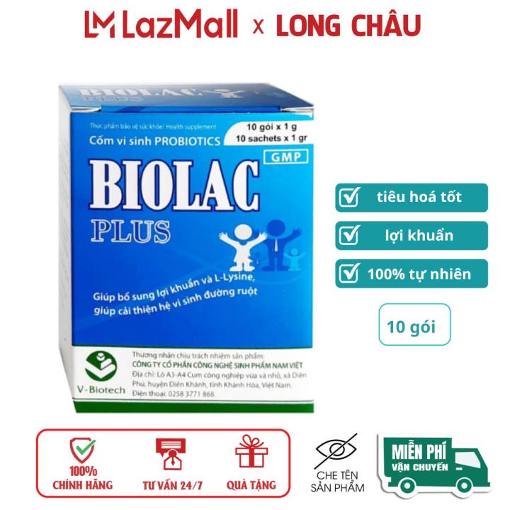 Men vi sinh probiotics biolac plus bổ xung lợi khuẩn giảm đau bụng