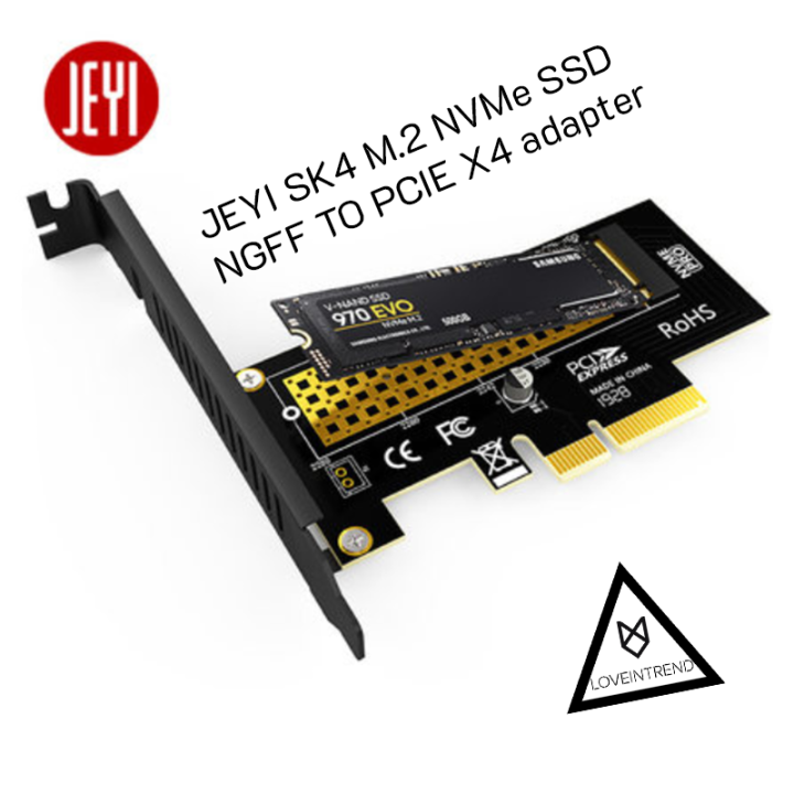 Adapter M Nvme Ssd Ngff To Pcie X Jeyi Sk Lazada