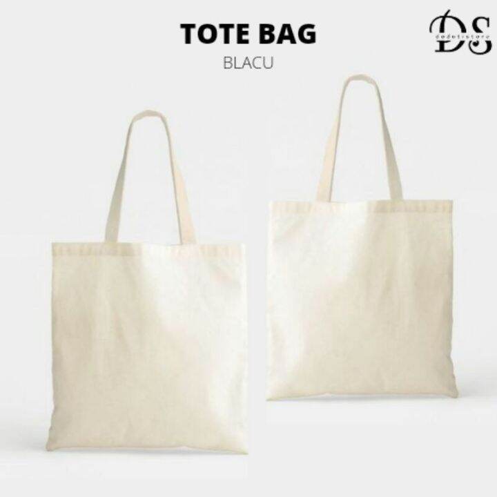 Tas Totebag Blacu Polos Premium Tas Totebag Wanita Dari Kain Totebag