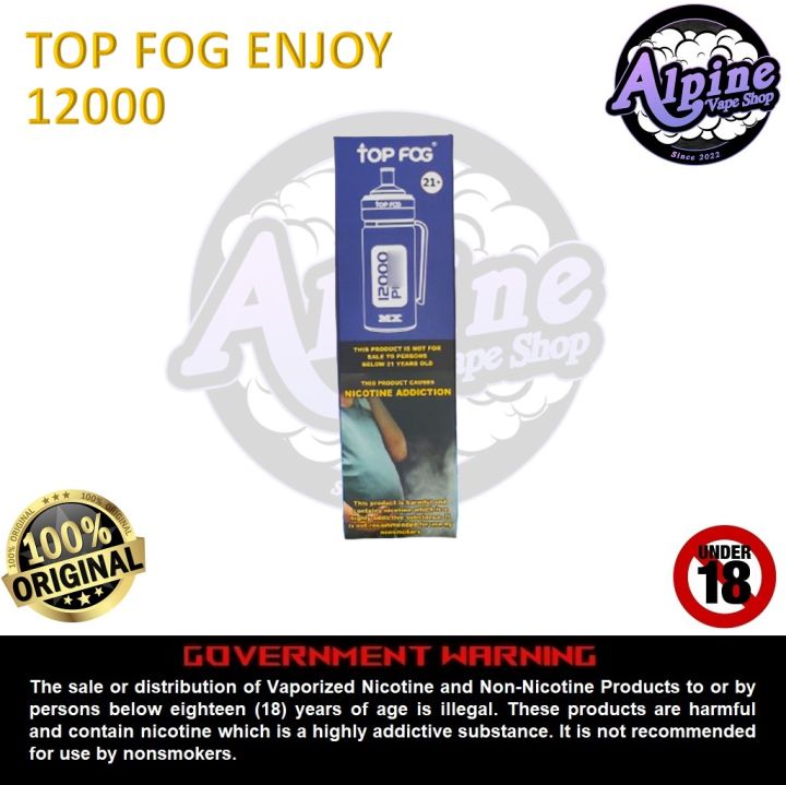 Top Fog Enjoy 12000 Disposable Vape Pod Lazada PH