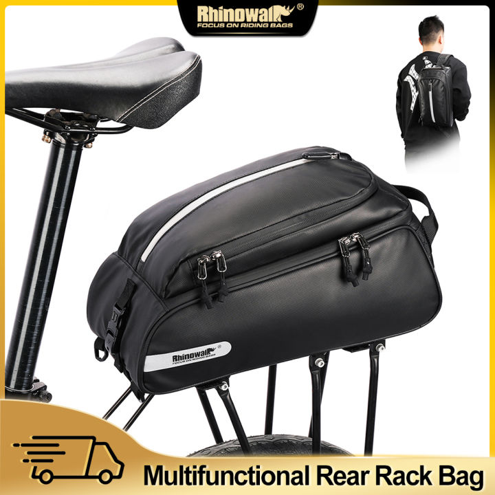 Rhinowalk Bicycle Rear Seat Bag 12L Waterproof Multifunctional Bicycle