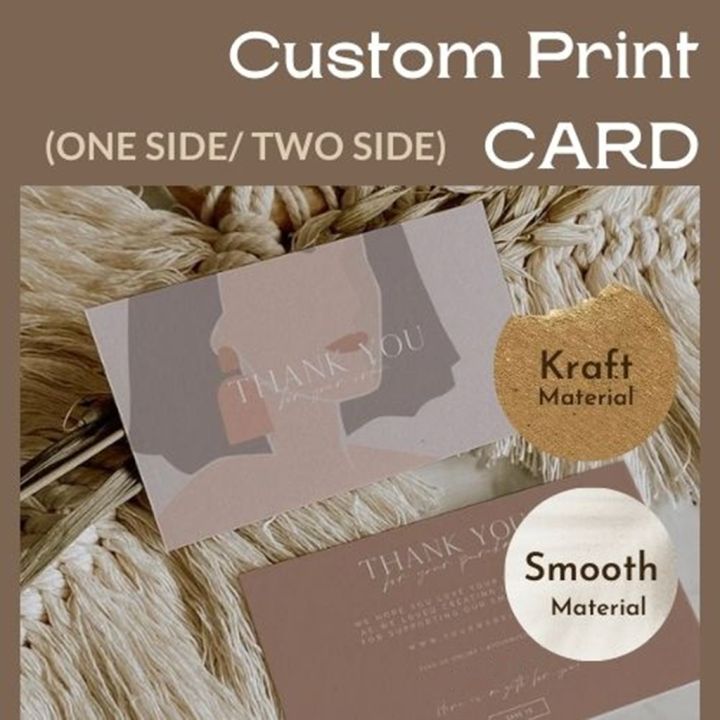 A5 A6 A7 ONE TWO SIDE PRINTING CUSTOM PRINTING THANK YOU CARD KAD