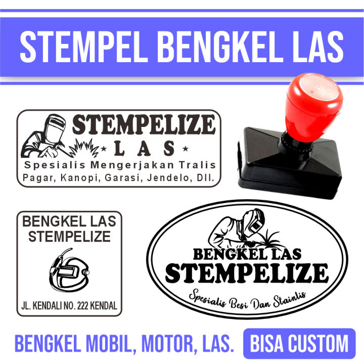 Stempel Bengkel Las Lazada Indonesia