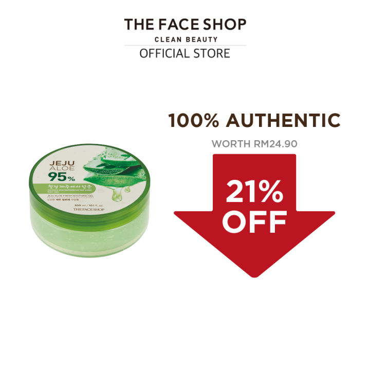 THE FACE SHOP JEJU ALOE FRESH SOOTHING GEL 300ML Best Seller Lazada