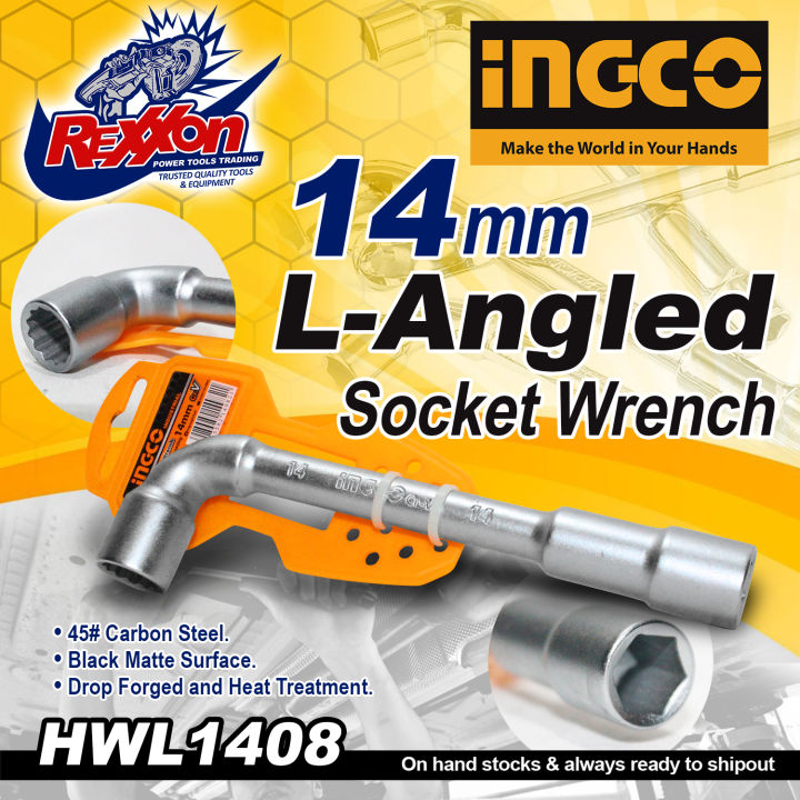 Ingco Industrial Mm L Angled Socket Wrench Hwl Rexxon Power Tools