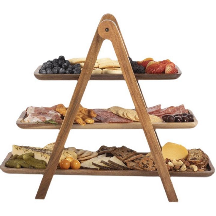 3 Tier Serving Tray Decor Cake Stand Farmhouse Tiered Tray Party