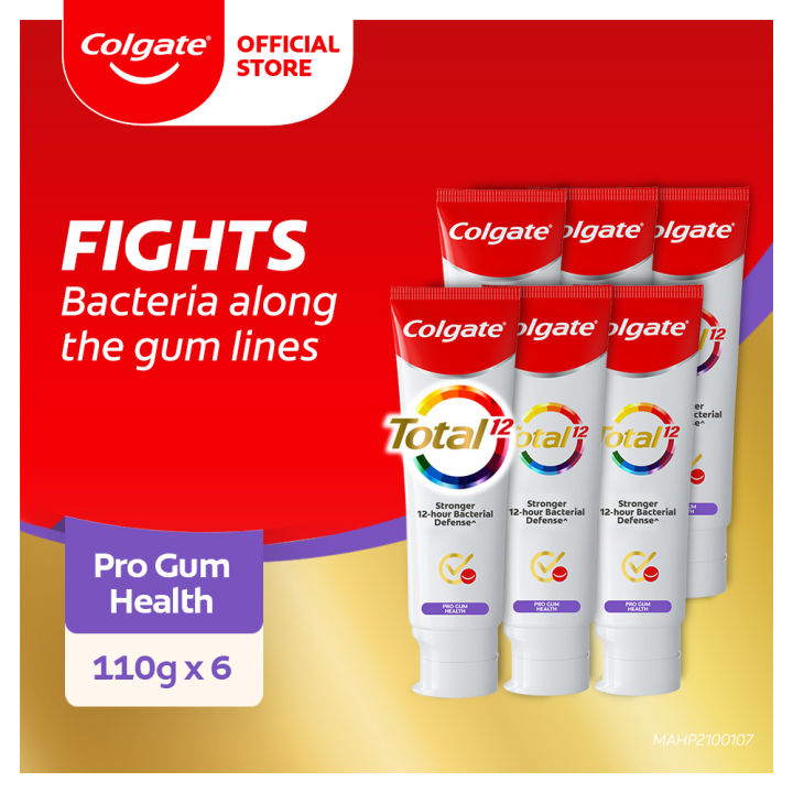 Colgate Total Pro Gum Health Antibacterial Toothpaste G Bundle Of