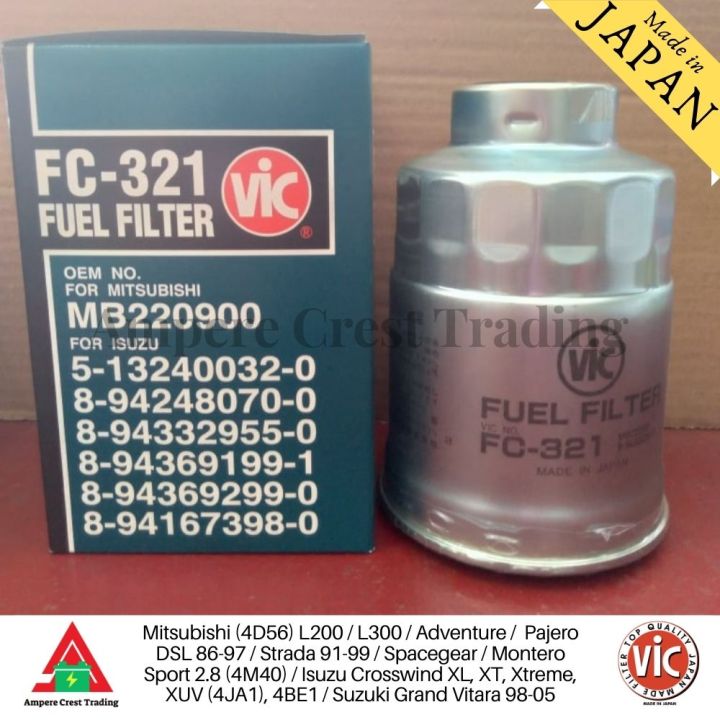 Vic Fuel Filter FC 321 Mitsubishi 4D56 L200 L300 Adventure