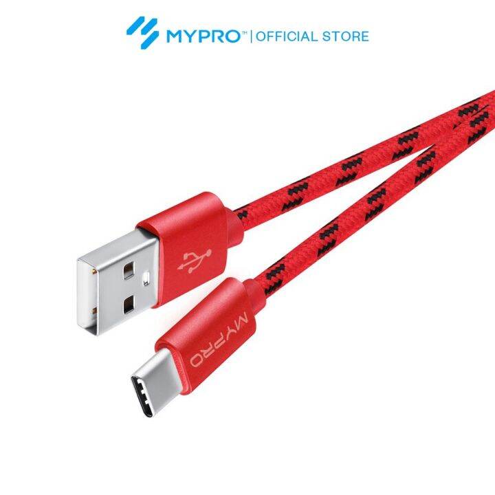 Mypro Powerline Nylon Braided Charging And Data Sync Cable Type C Micro