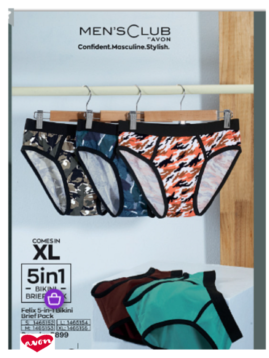 Avon FELIX 5 In 1 Bikini Brief Pack Lazada PH