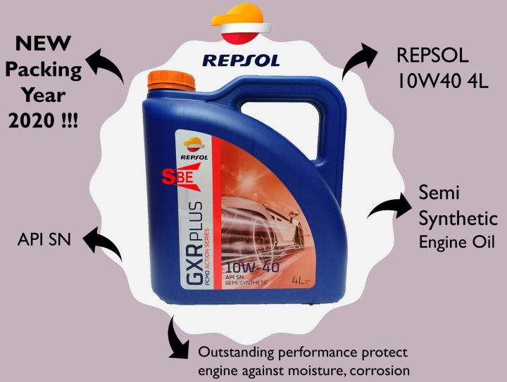 Repsol 10W40 Semi Synthetic Engine Oil 4 Liter Lazada