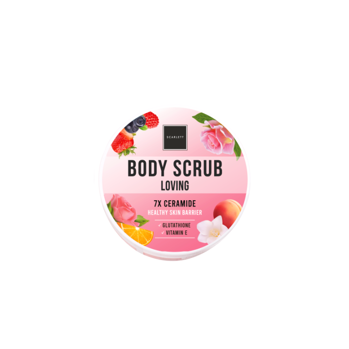 Scarlett Whitening Body Scrub Loving Scarlett Whitening Lulur Mandi