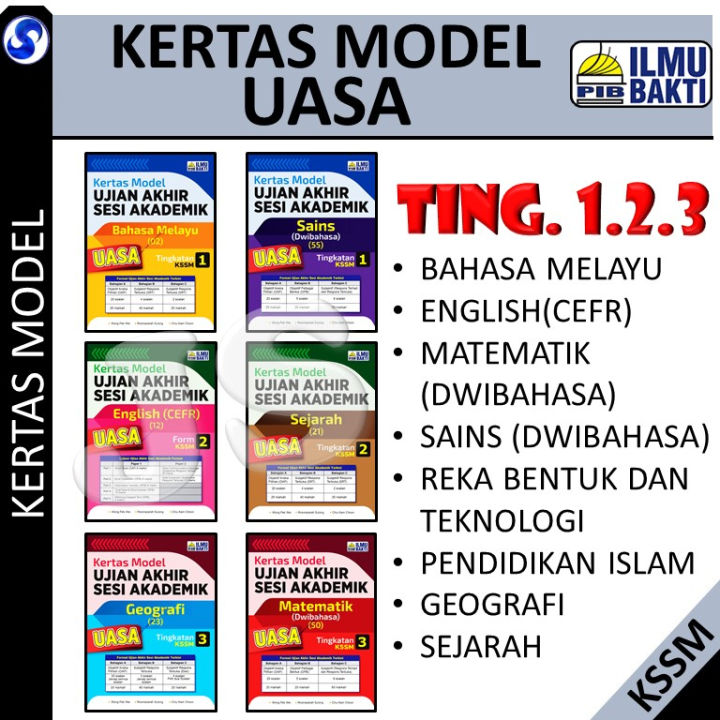 KERTAS MODEL UJIAN AKHIR SESI AKADEMIK TINGKATAN 1 2 3 PENTAKSIRAN