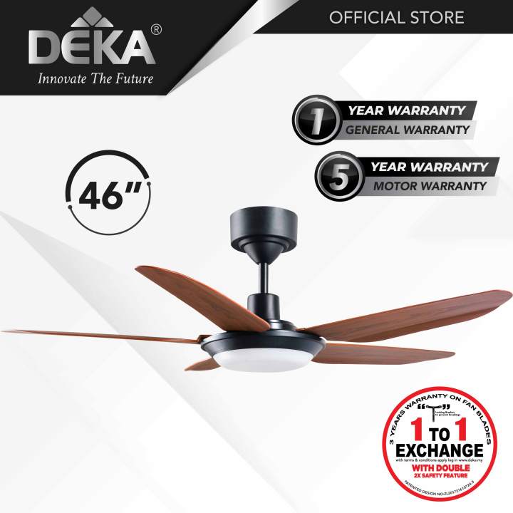 Deka Kronos 46 5 Blades DC Motor Ceiling Fan With 14 Speeds Remote