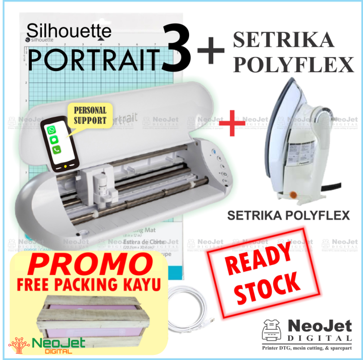 Paket Usaha Sablon Mesin Cutting Mini Portrait Setrika Polyflex Kertas