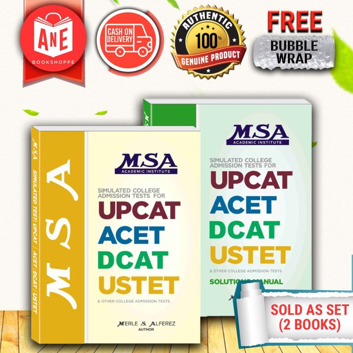 Msa Upcat Acet Dcat Ustet And Other College Admission Test Reviewer