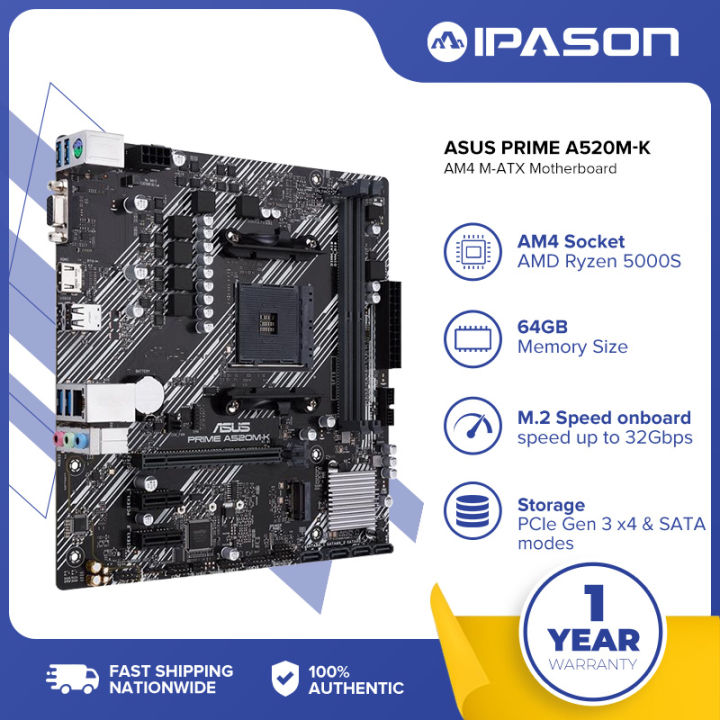 Asus Amd Prime A M K Motherboard Socket Am Suported Lazada Ph