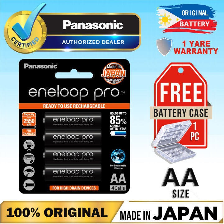 Panasonic Eneloop Pro Rechargeable Battery 1 2V AA NI MH 100 Original