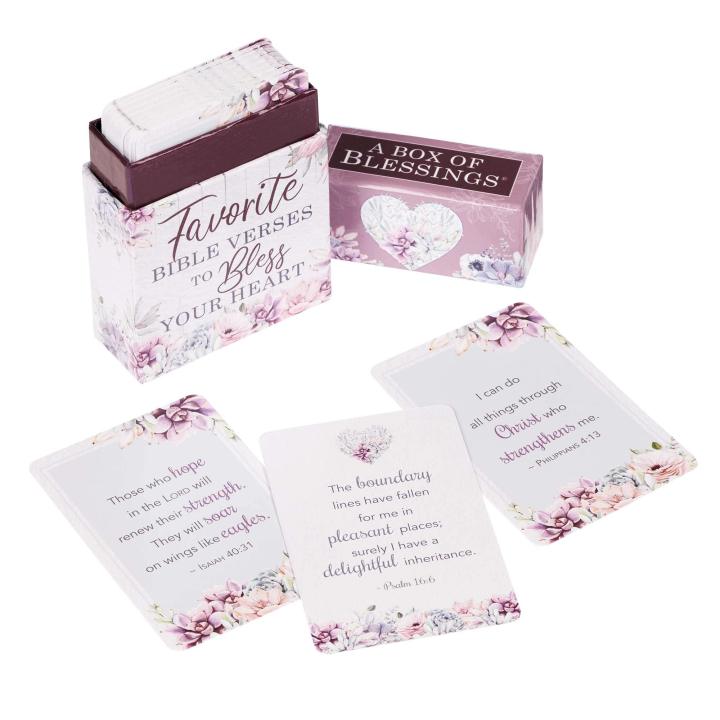 50 Double Sided Cards Box Of Blessings Promises Prayers Bible Verses